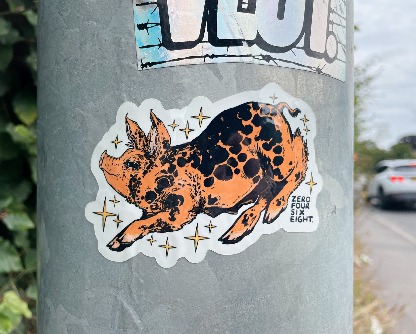“(SANDY AND BLACK) PIG” Vinyl Sticker