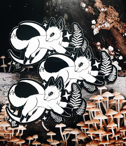 “FOX AND FERNS” Vinyl Stickers (Pack of Three)